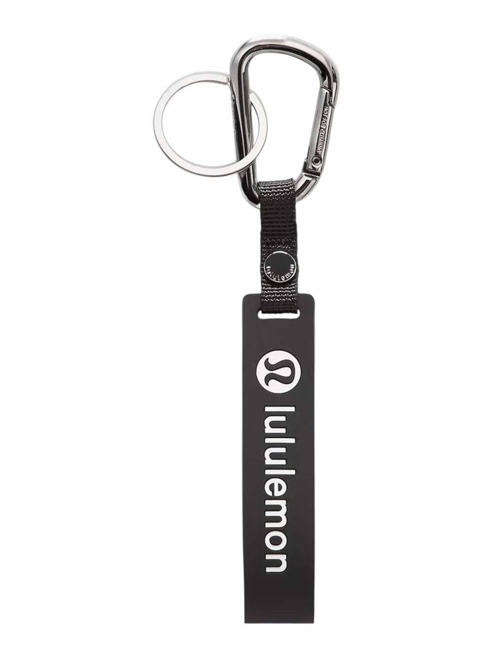 lululemon Silicone Keychain Black/White